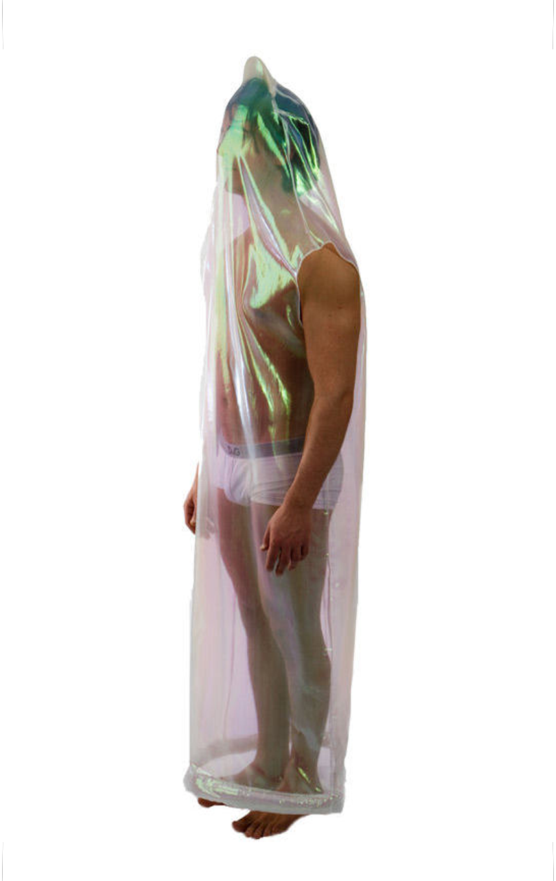 Mens Condom Stag Costume