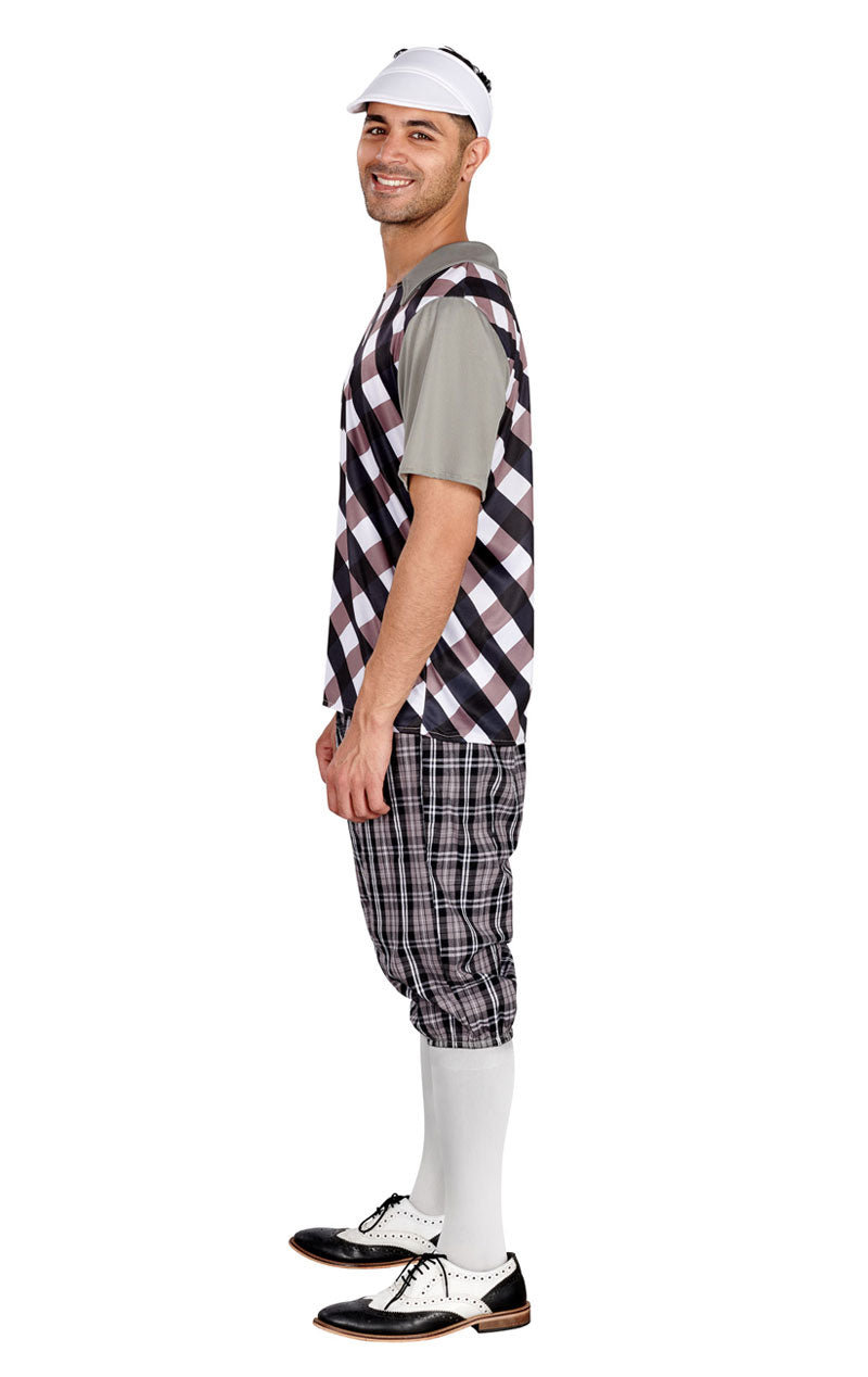 Mens Black Pub Golf Costume