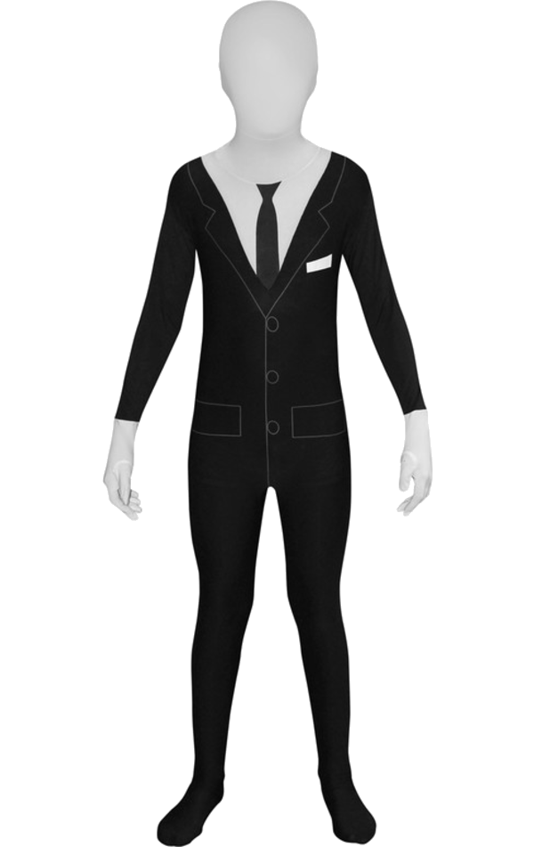 Kids Slenderman Morphsuit Costume