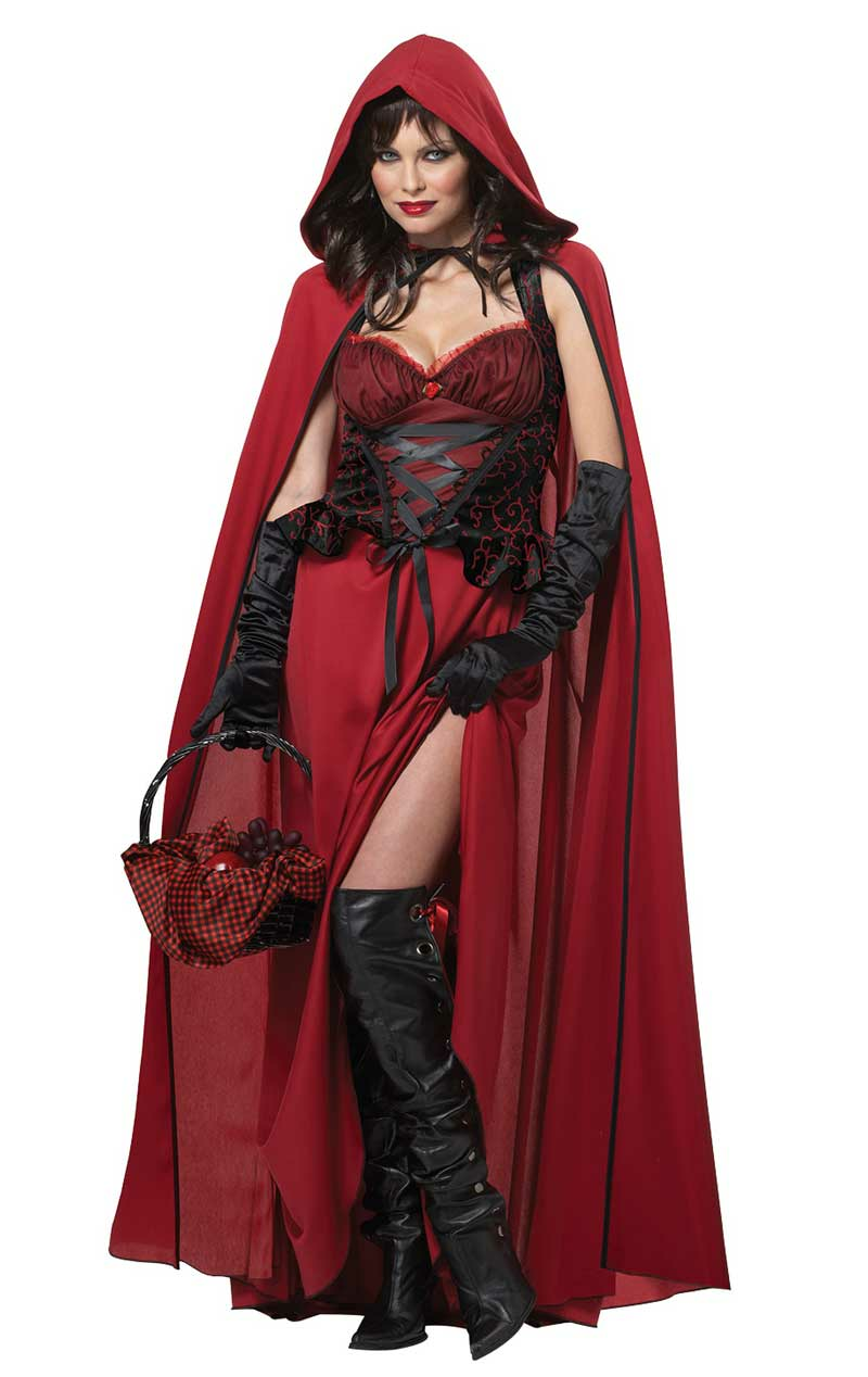 Adult Dark Red Riding Hood Costume