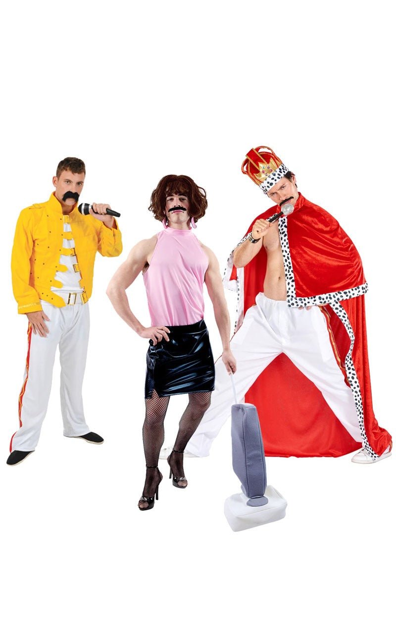 Freddie Mercury Group Costume - Joke.co.uk