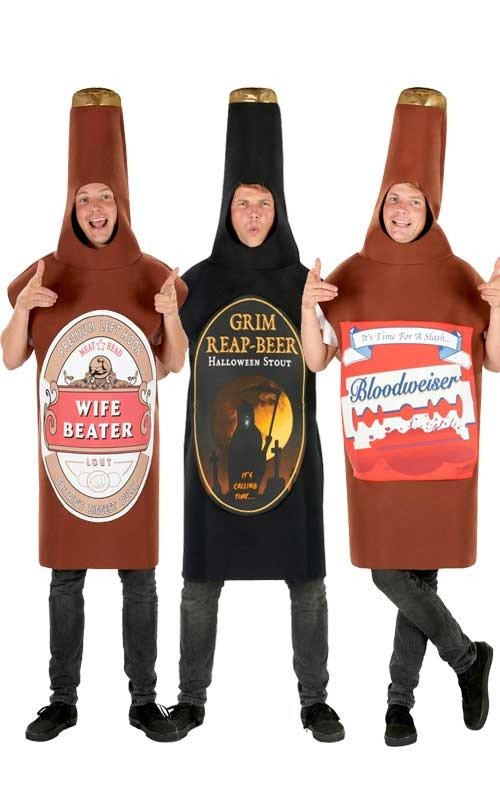 Halloween Beer Bottle Group Costume - Joke.co.uk