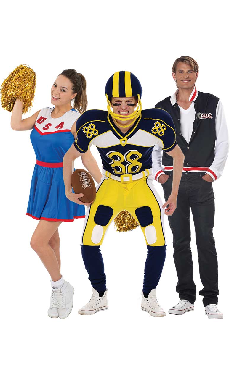 Jocks & Cheerleaders Group Costume - Joke.co.uk