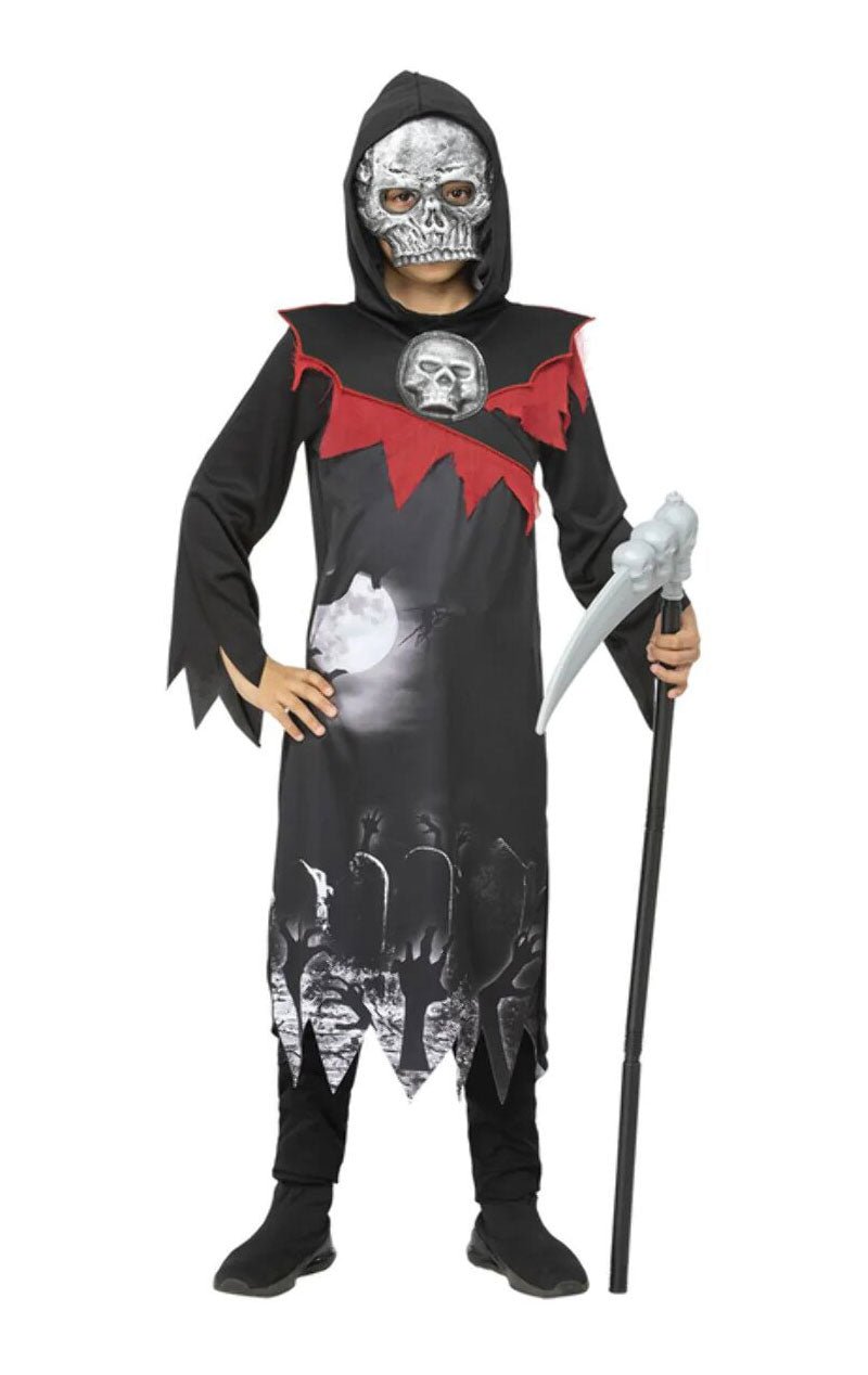 Kids Deluxe Grim Reaper Costume - Joke.co.uk