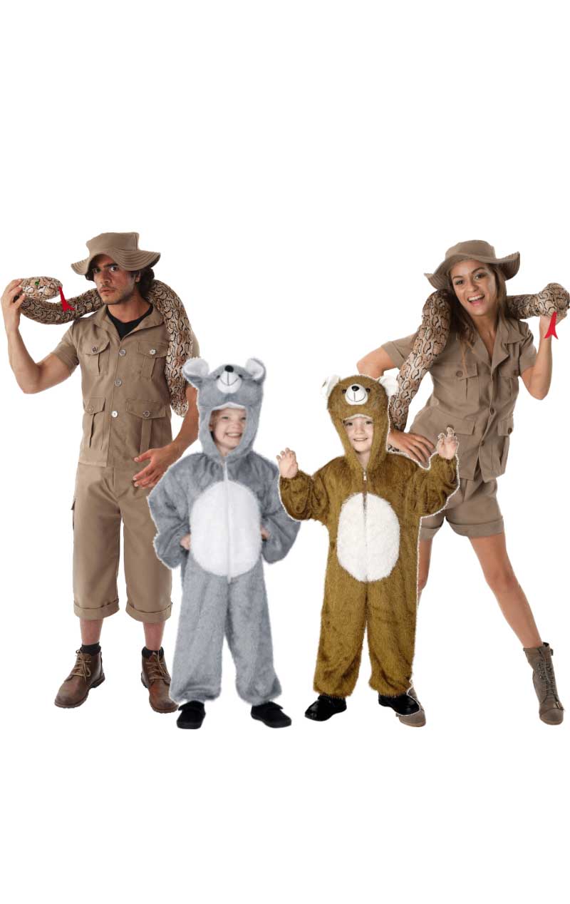 Safari Family Group Costume - Joke.co.uk