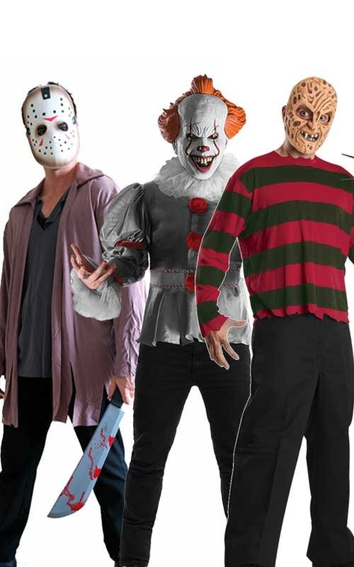 Scary Halloween Movie Characters Group Costume - Joke.co.uk
