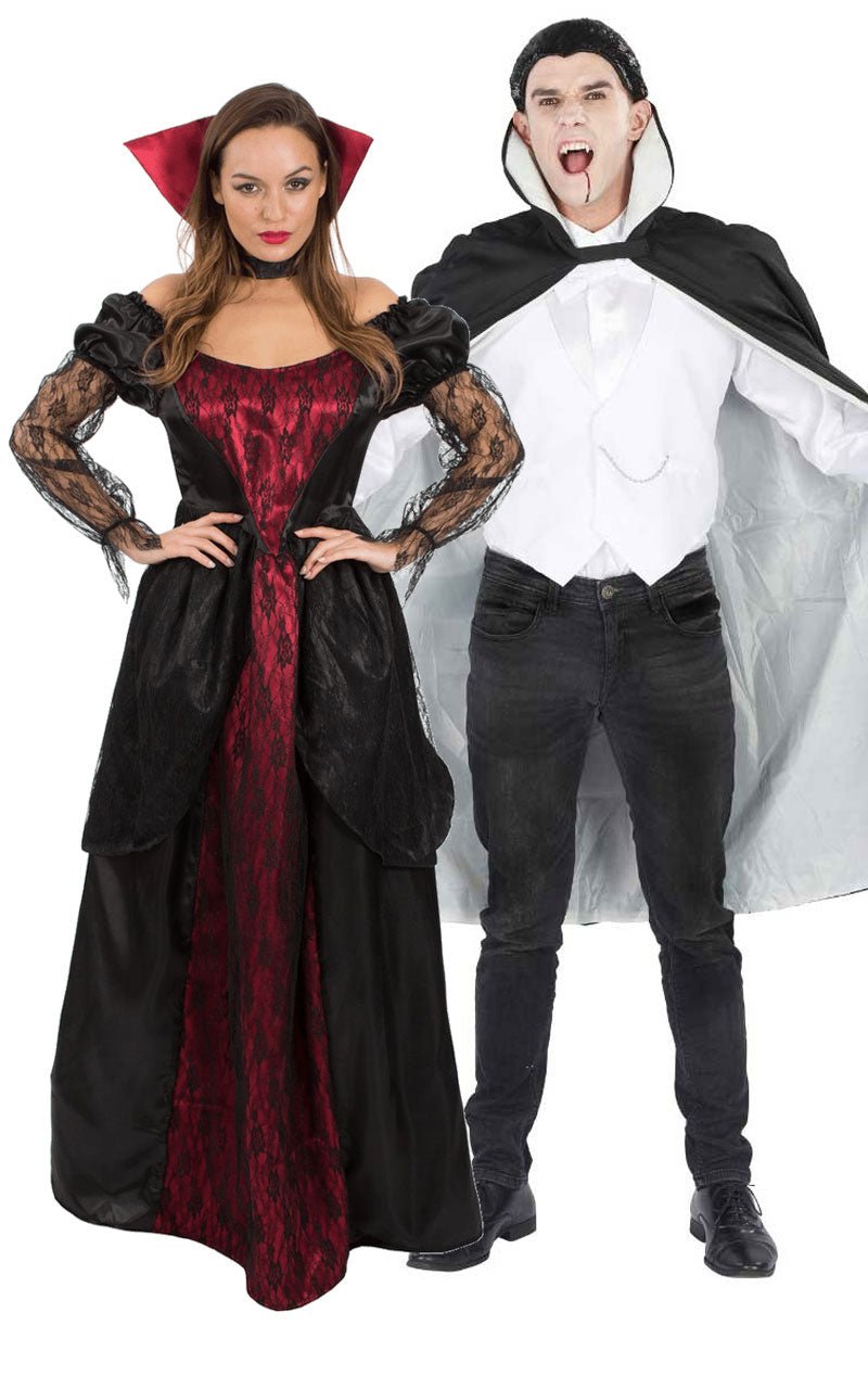 Sexy Vampire & Dracula Couples Costume - Joke.co.uk