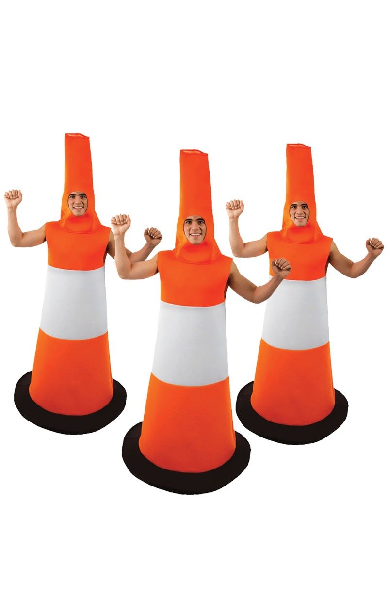 Traffic Cones Group Costume - Joke.co.uk