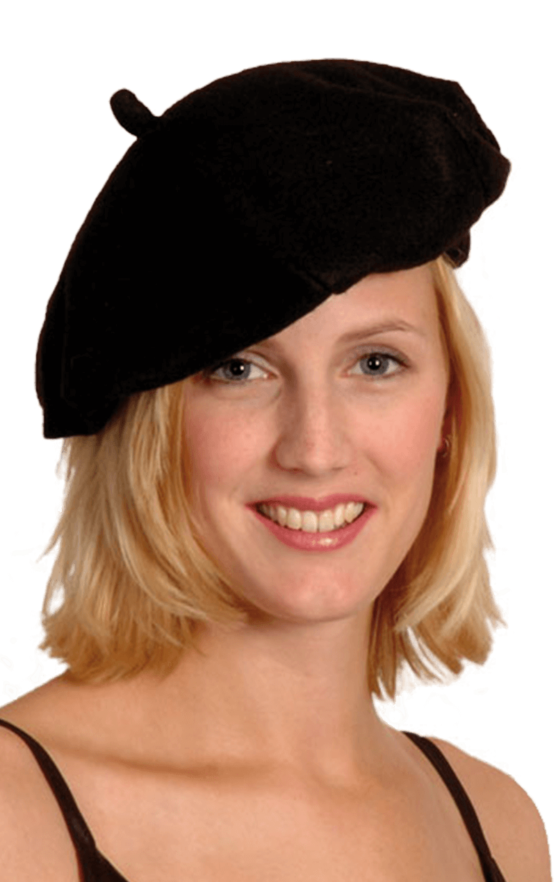 Classic Black Beret Accessory