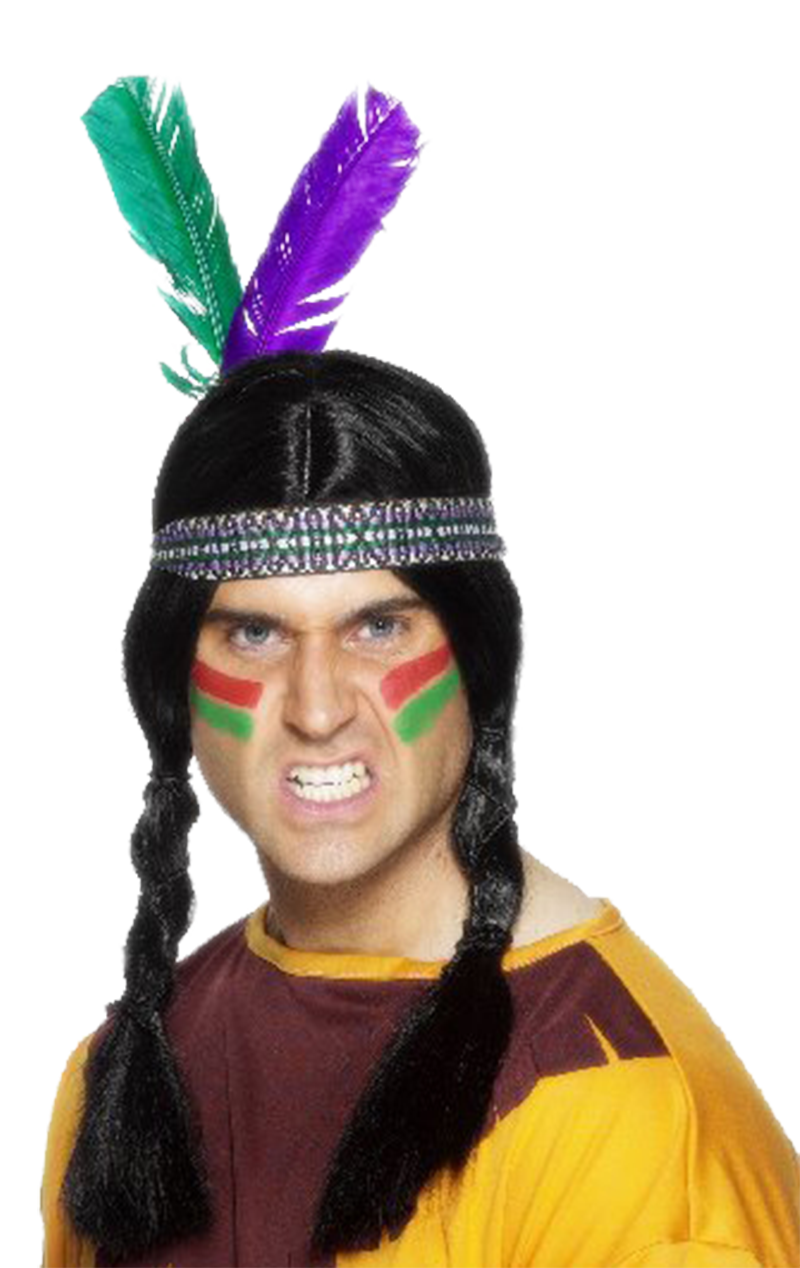 Feather Native Indian Headband