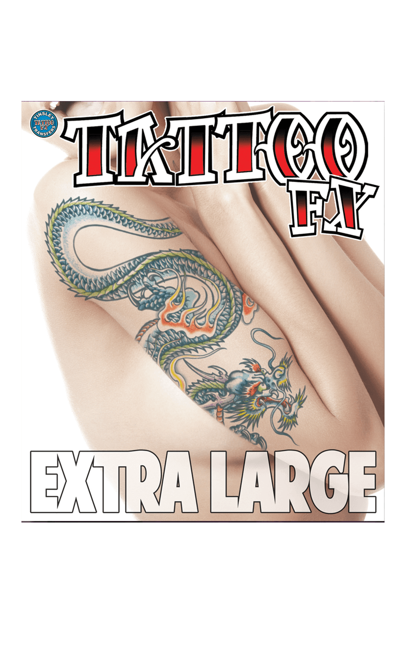 XL Dragon Temporary Tattoo