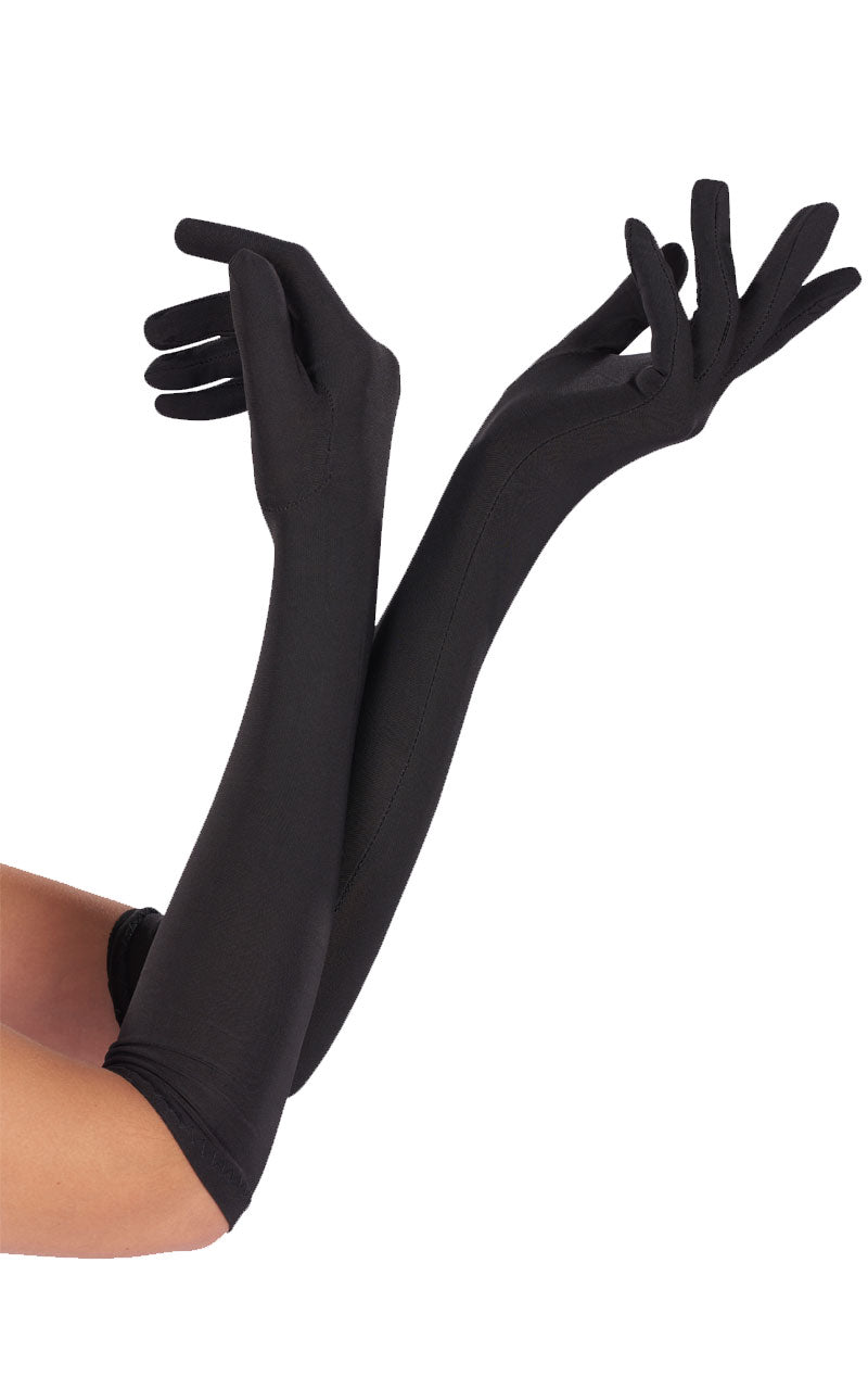 Long Black Gloves