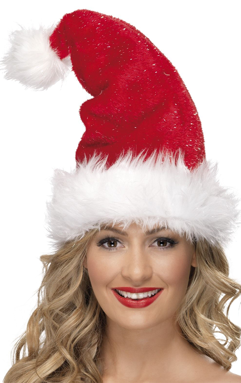 Adult Plush Santa Hat Accessory