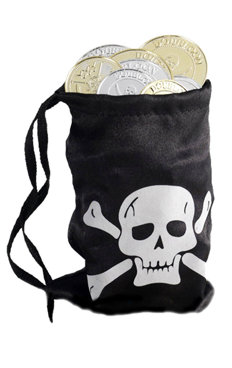 Pirate Bag and Coins