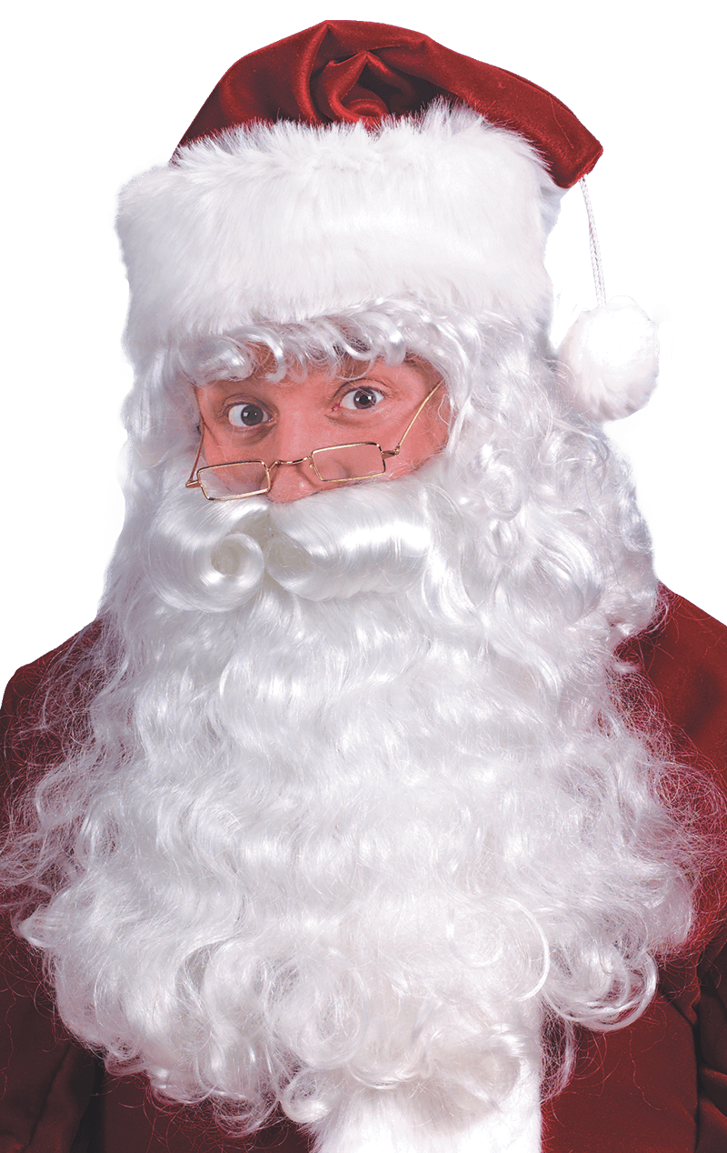 Curly Santa Beard and Wig Set