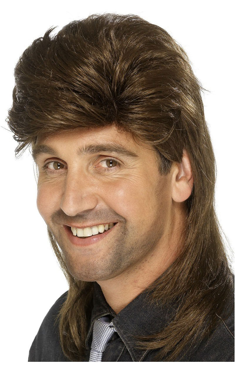 Brown Mullet Wig