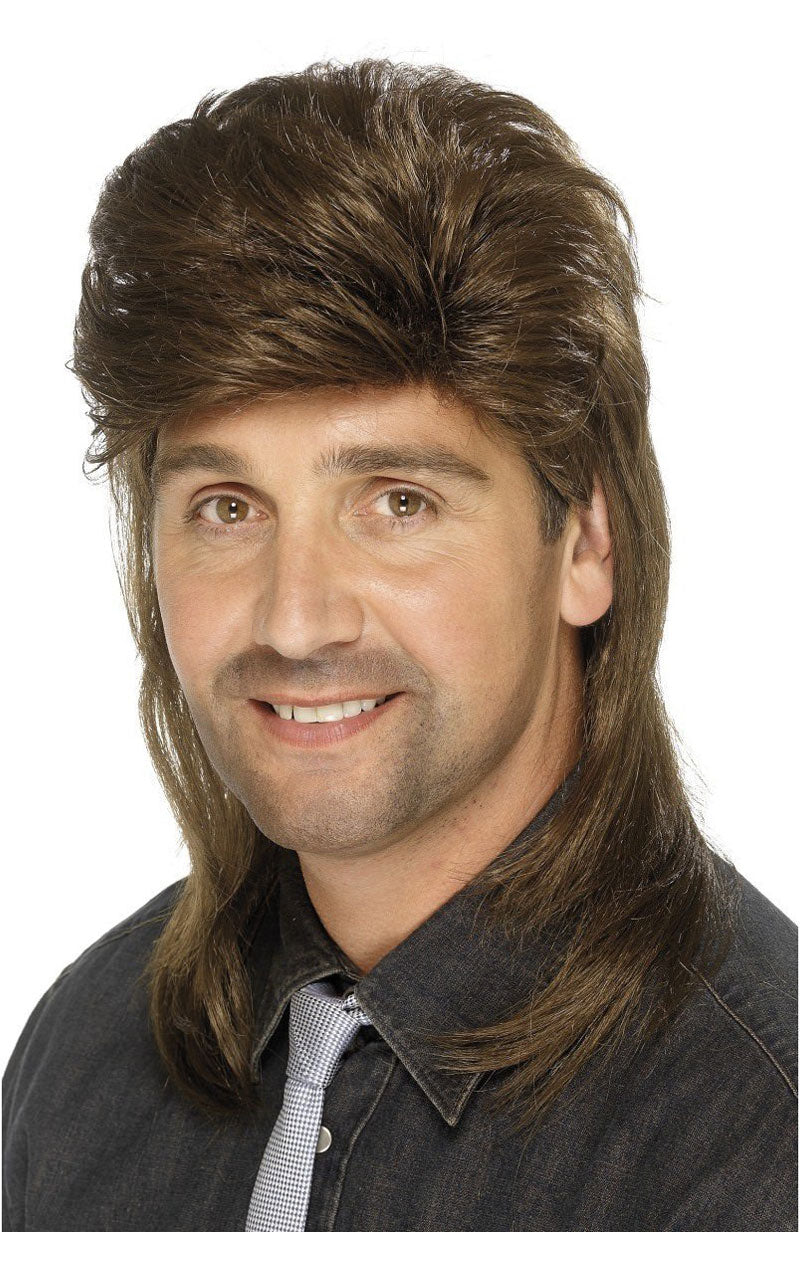 Brown Mullet Wig