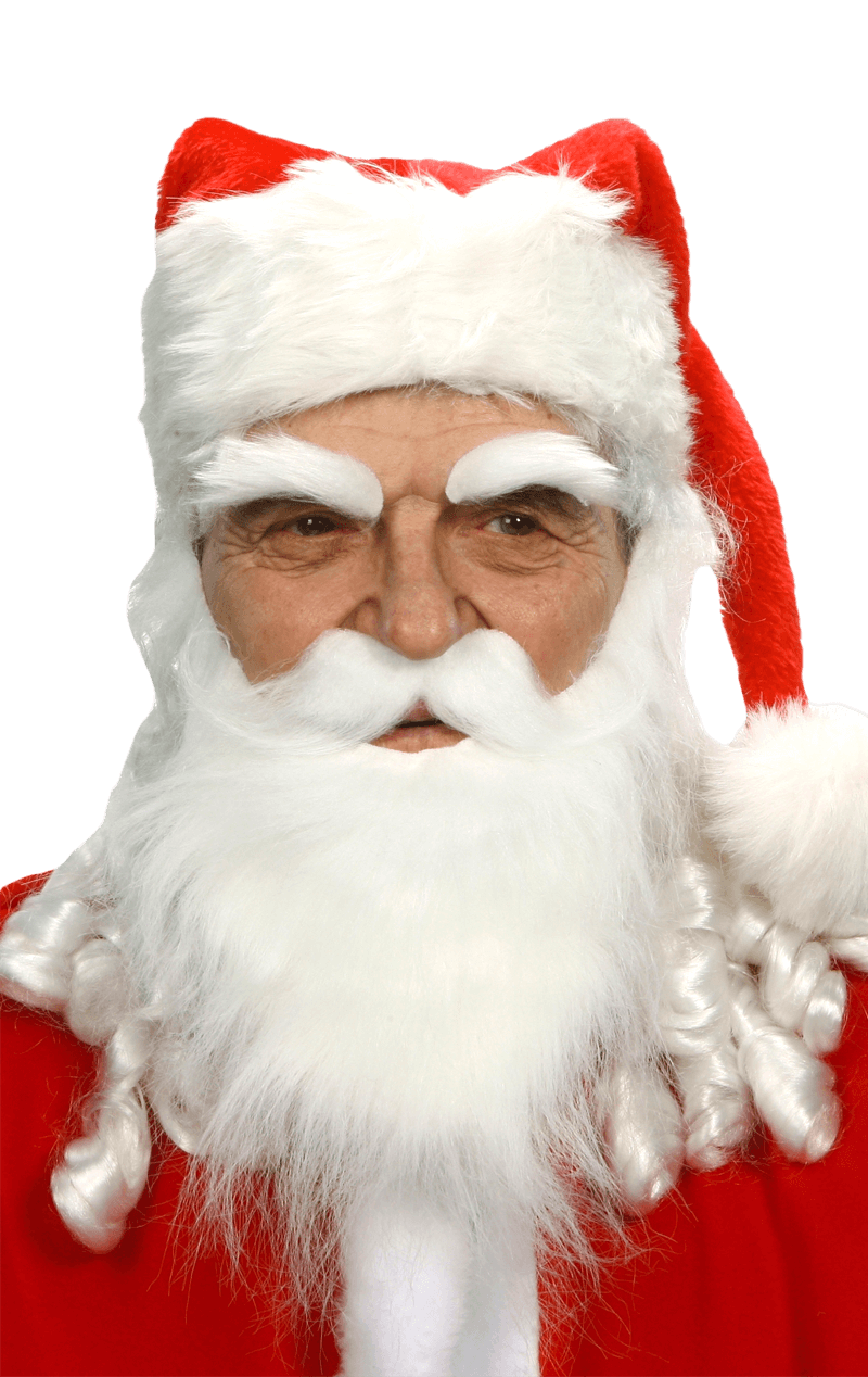 Santa White Beard and Eyebrows Set