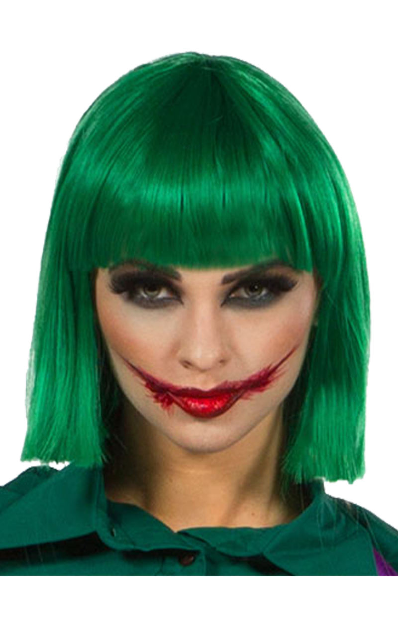 Dark Emerald Green Wig