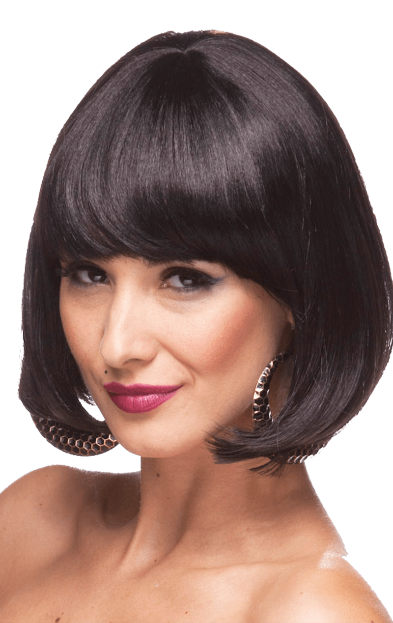 Black Cindy Bob Wig