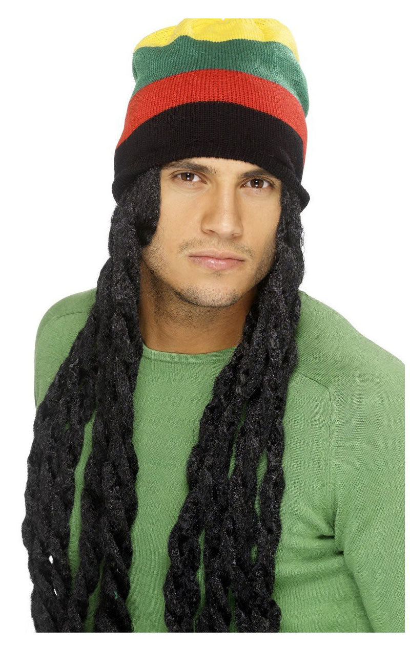 Rasta Hat with Dreadlocks