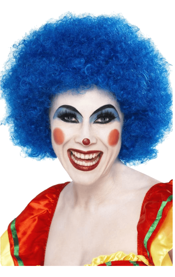 Economy Clown Wig in BLUE