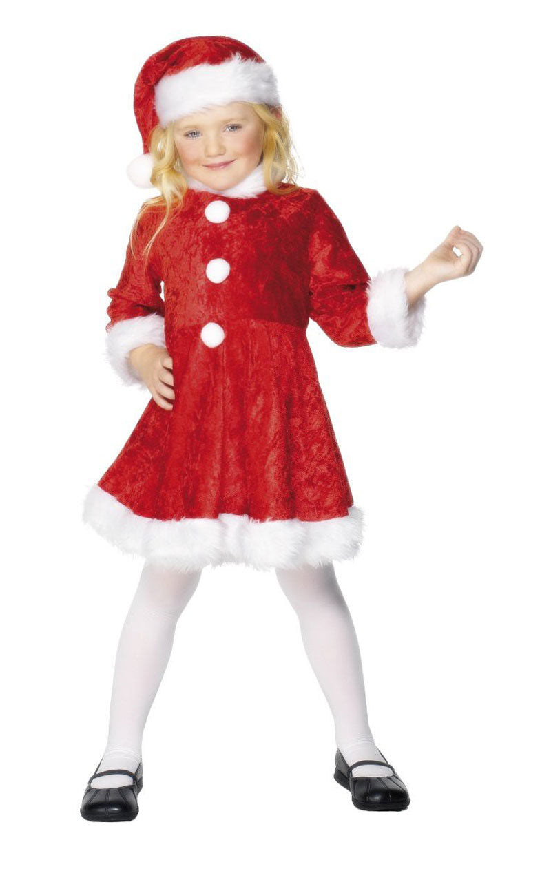 Kids Mini Miss Santa Costume