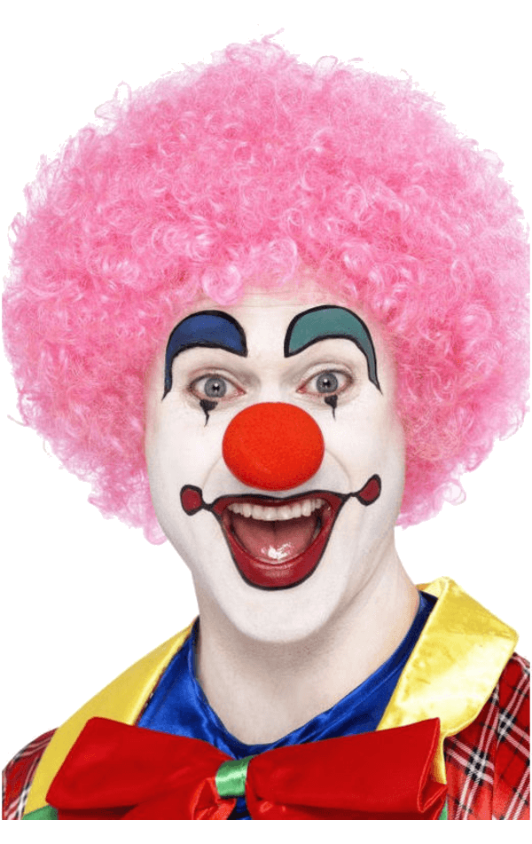 Economy Clown Wig in PINK