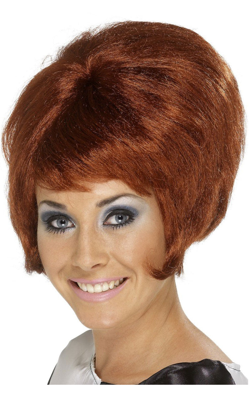 60s Beehive Wig AUBURN