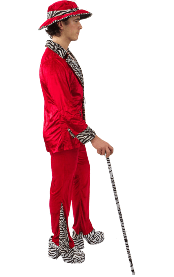 Adult Red Pimp Costume