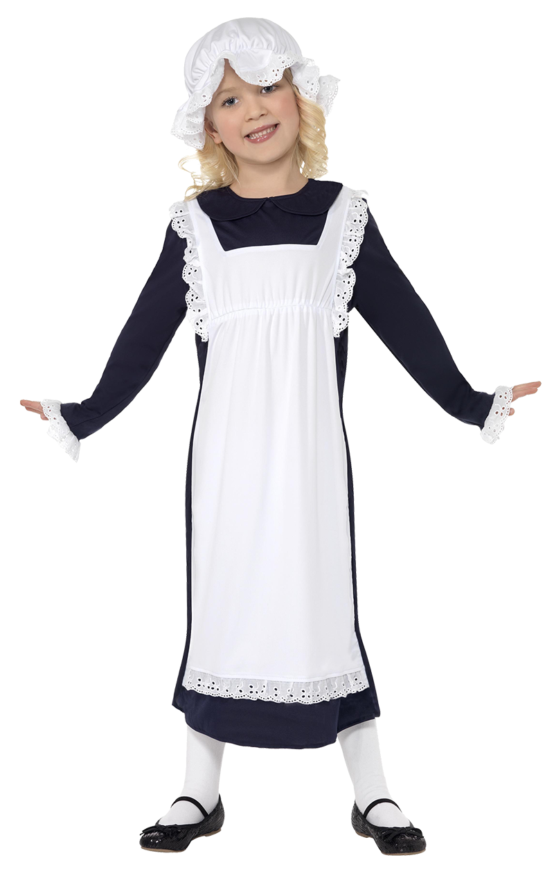 Girls Victorian Poor Maid Costume