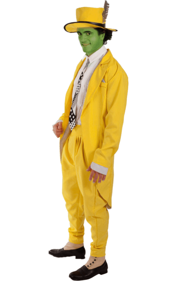 Mens Manic Superhero Jim Carrey Costume