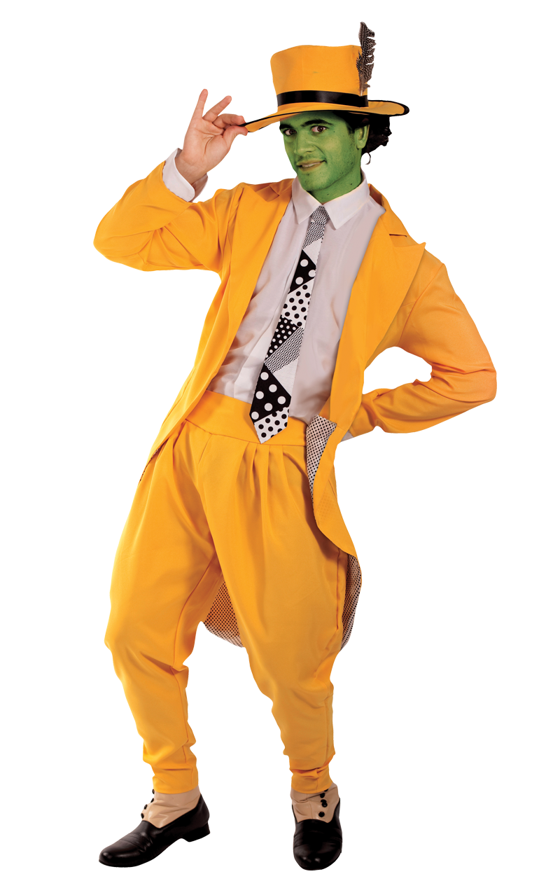 Mens Manic Superhero Jim Carrey Costume