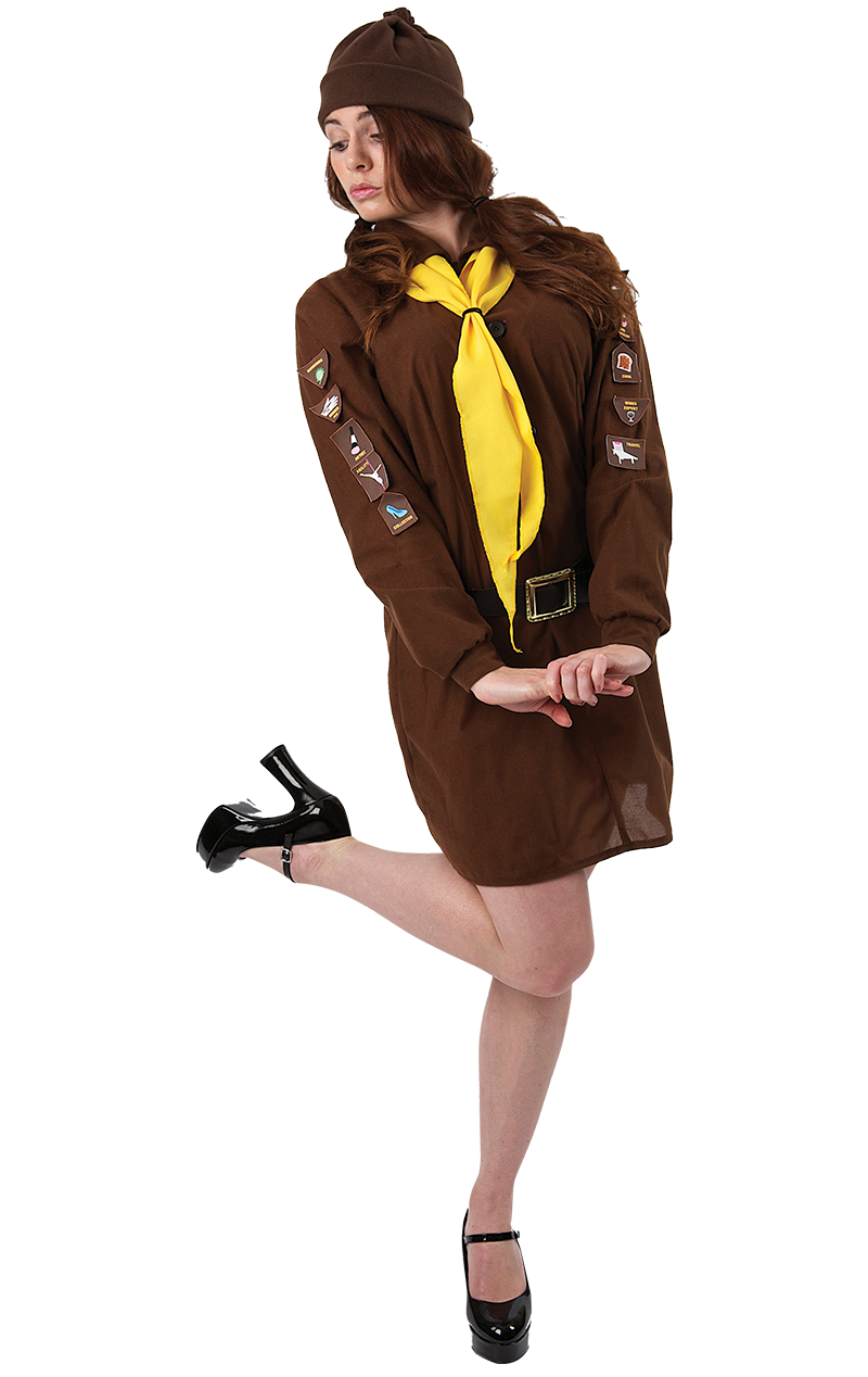 Adult Girls Brownie Uniform Costume