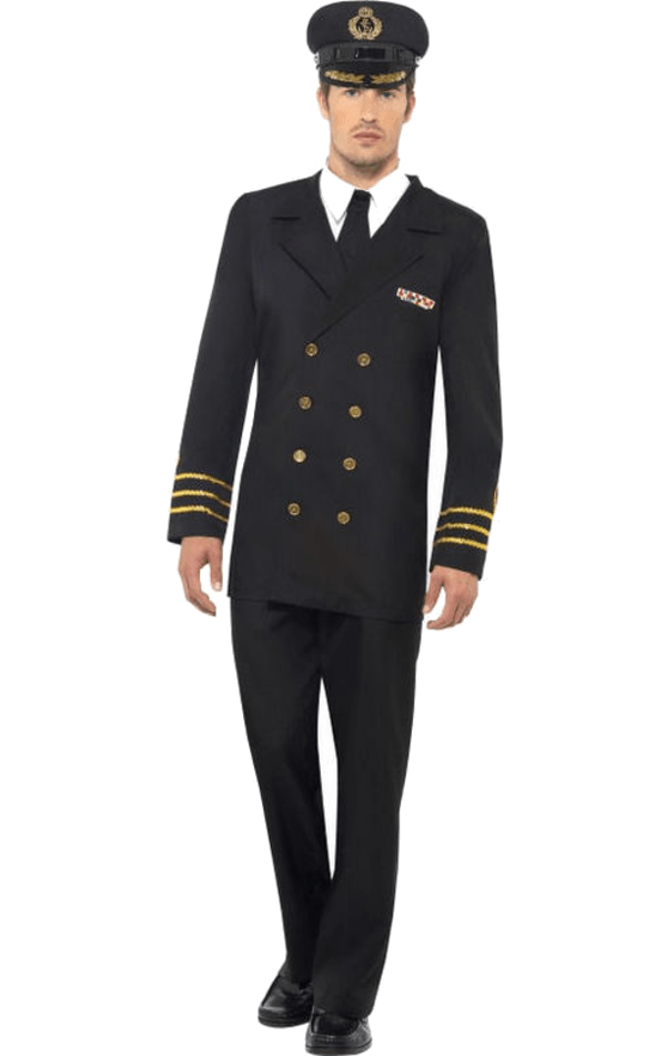 Mens Navy Gent Officer Costume