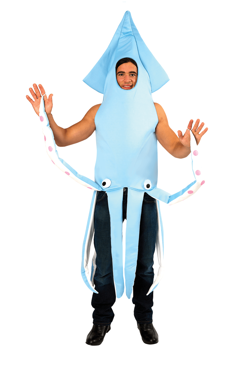 Adult Blue Squid Animal Costume