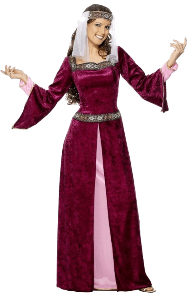 Womens Purple Maid Marion Costume
