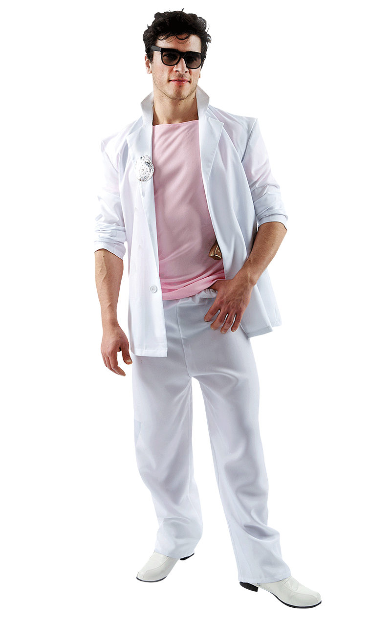 Mens James Crockett Miami Vice Costume