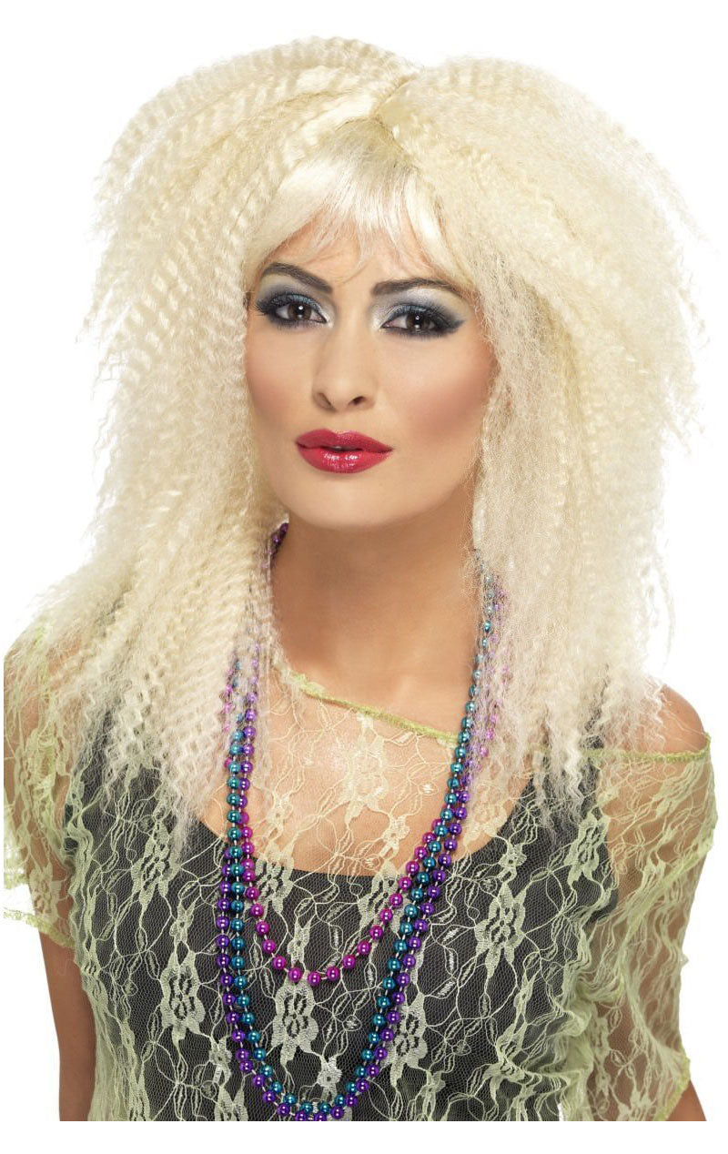 Crimp 80s Wig Blonde