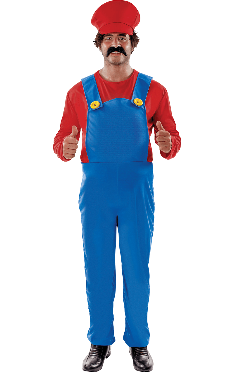 Mens Super Mario Costume (Plus Size)