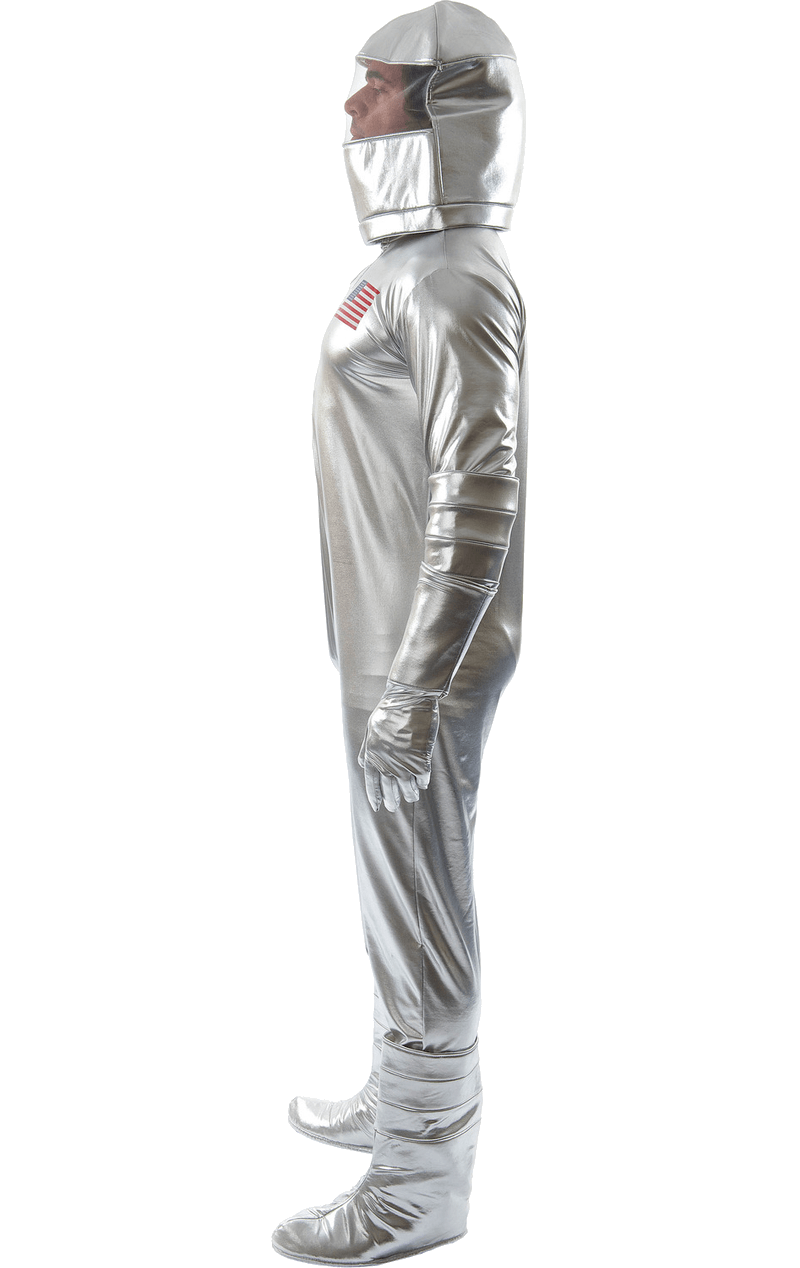 Mens Silver Astronaut Costume