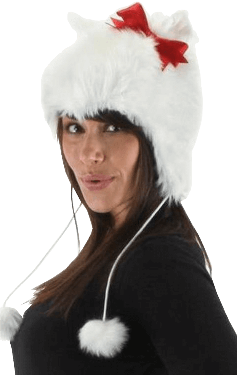 White Kitty Hat