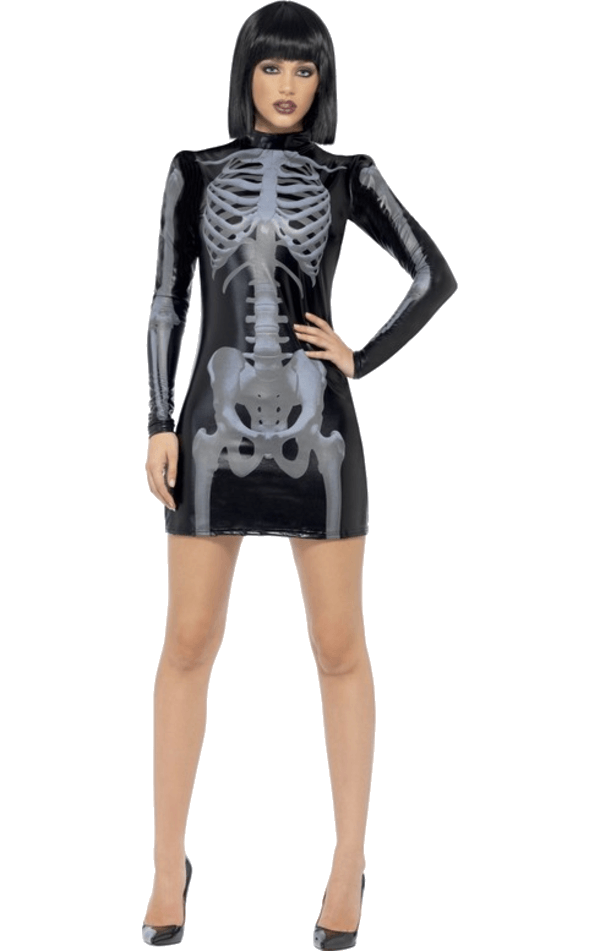 Adult Miss Whiplash Skeleton Costume