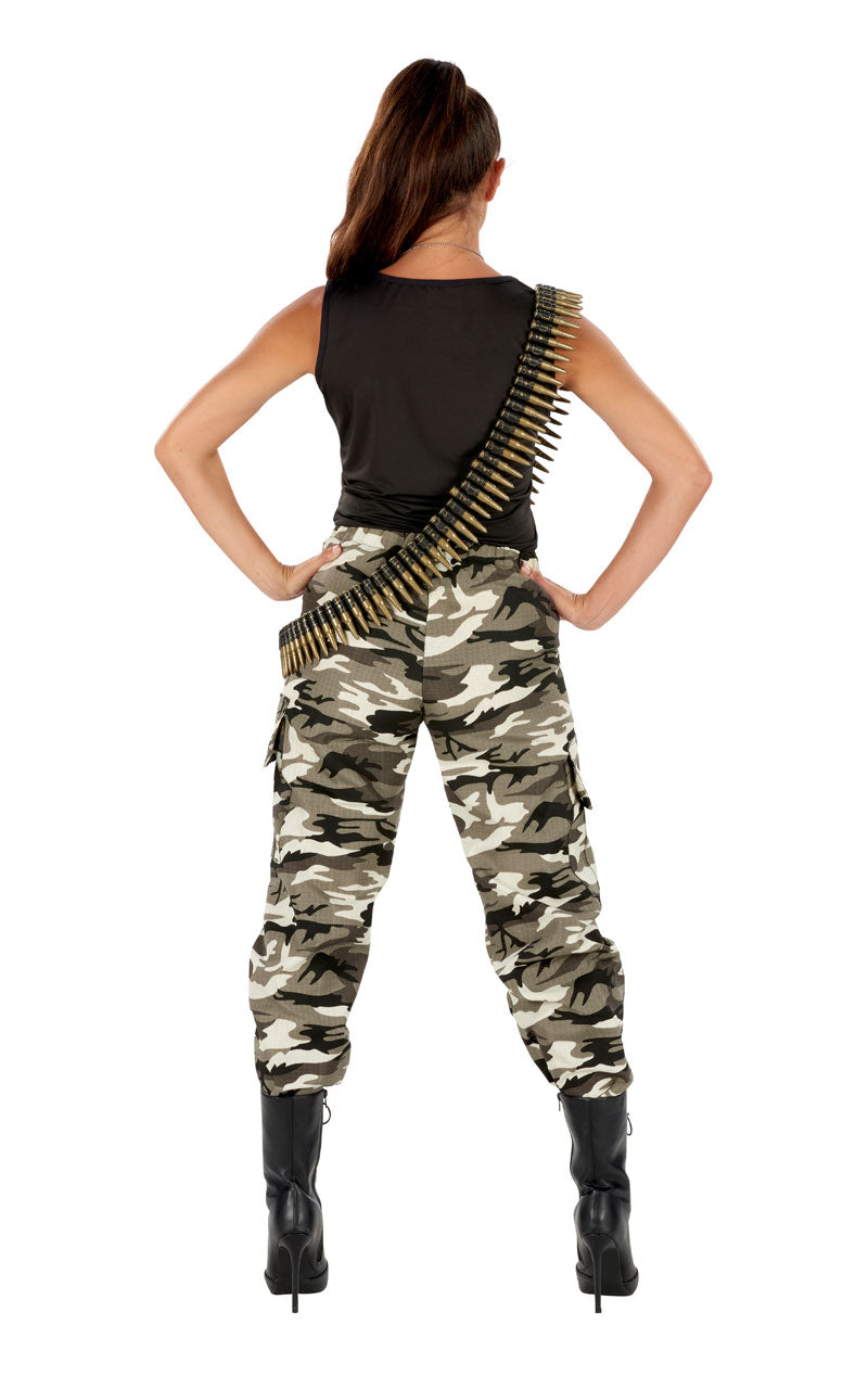 Adult Arctic Camo Army Girl Costume