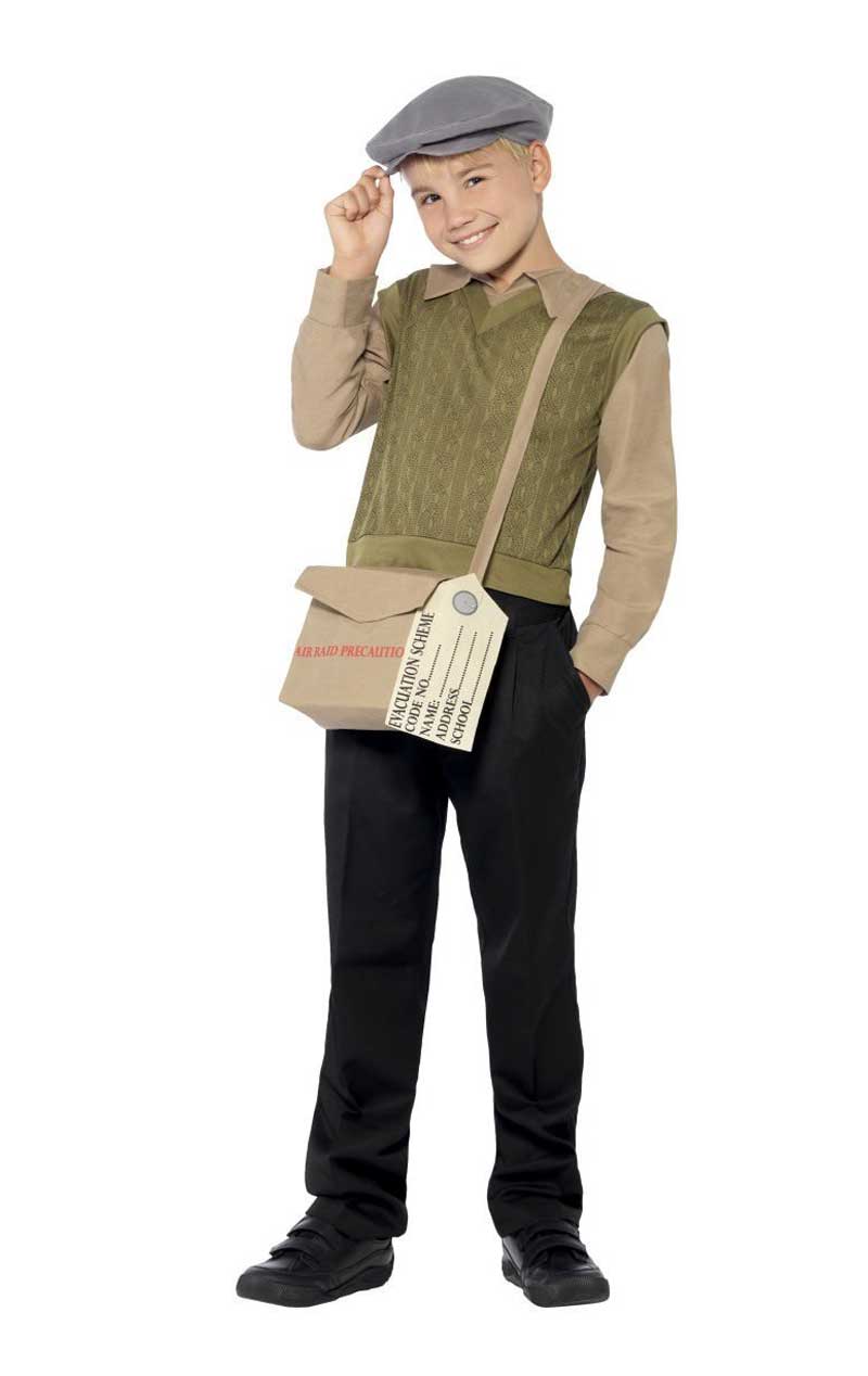 Childrens Evacuee Boy Costume