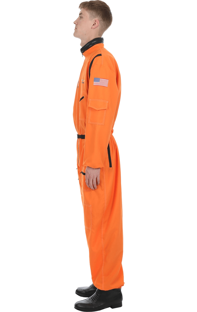 Mens Orange Astronaut Costume