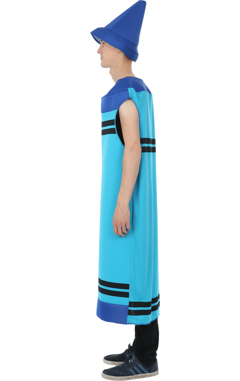 Mens Blue Crayon Costume