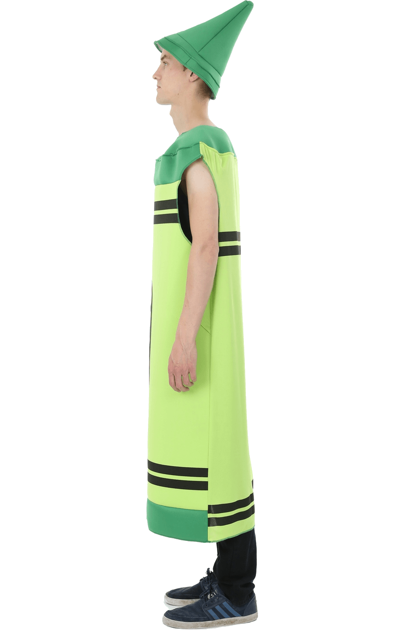 Mens Green Crayon Costume