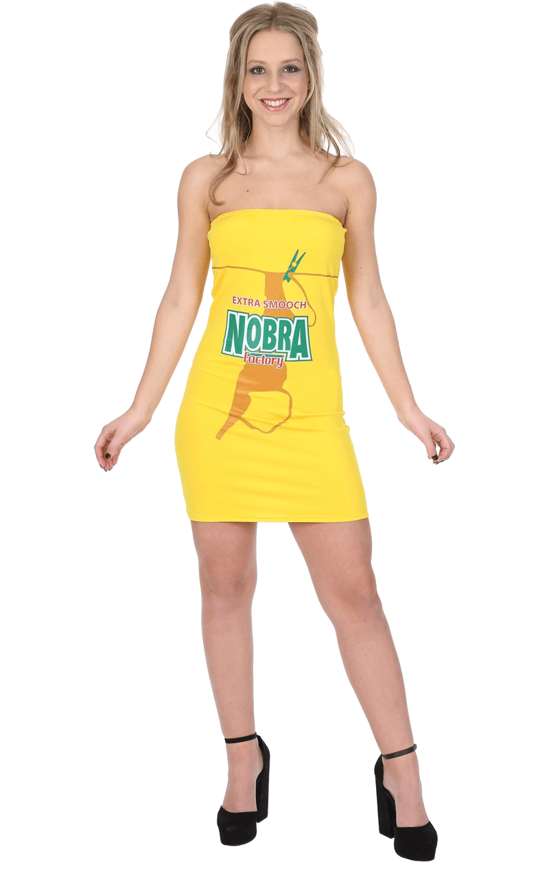 Adult Female No Bra Beer Dress