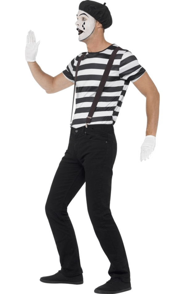 Adult Gentleman Mime Artist Costume